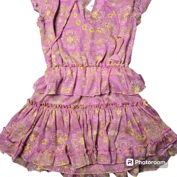 Misa Lilian Ruffled Chiffon Mini Dress - Picture 3 of 8